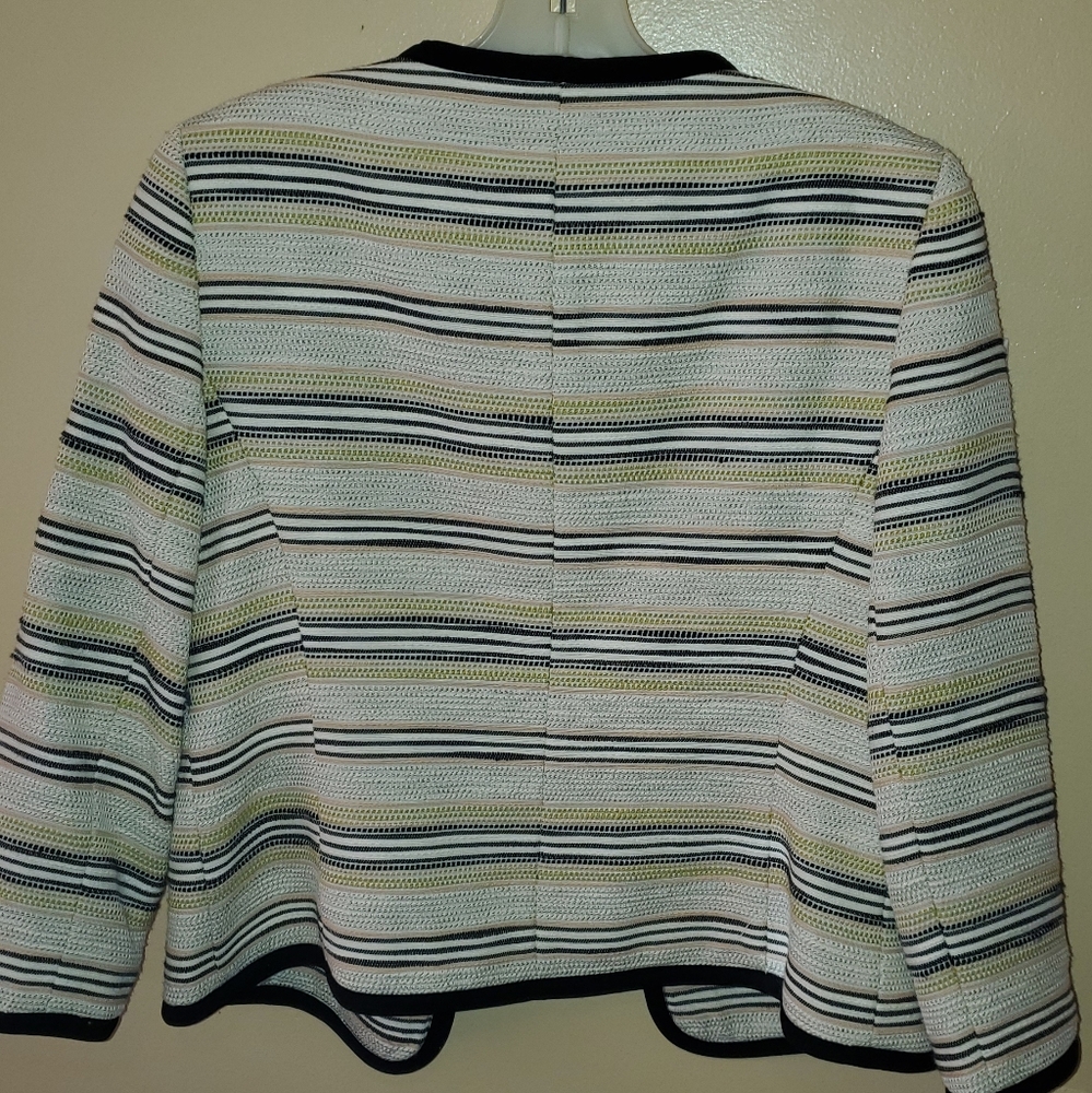 Kasper Striped Jacket - image 4
